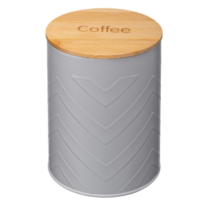 Pojemnik metalowy GOMERO COFFEE szary